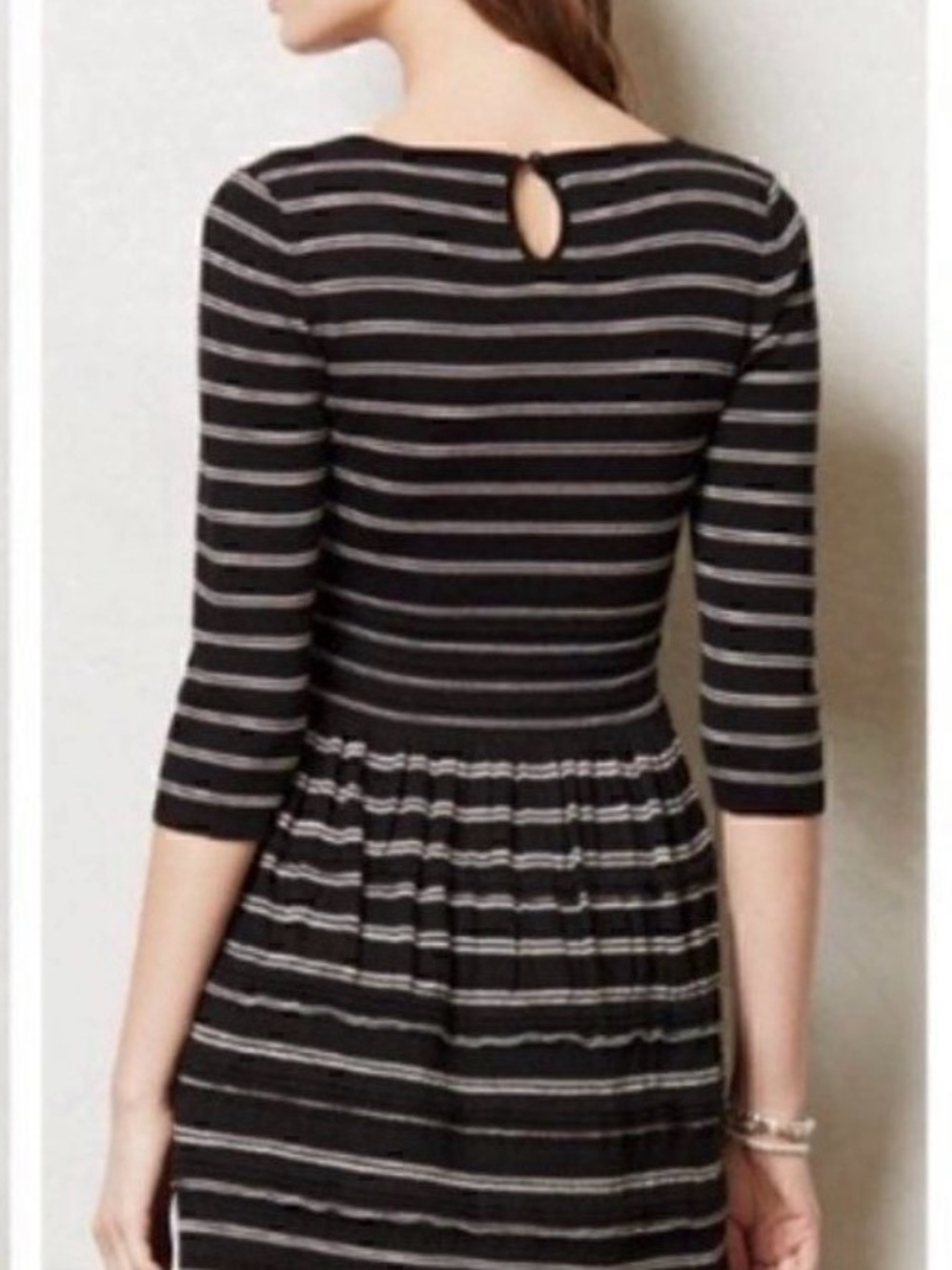Anthropologie Knotted & Knotted Striped Elodie Sweater Dress